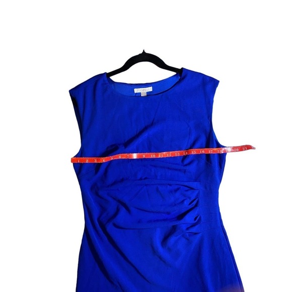 Roz & Ali Blue sleeveless Career dress size 14 - Picture 4 of 6